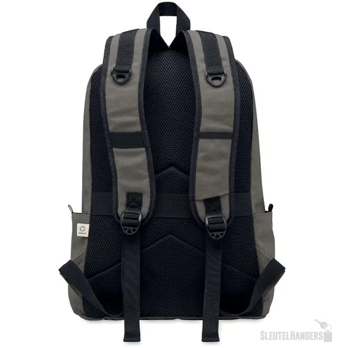 15 inch laptop rugzak Leirur steengrijs