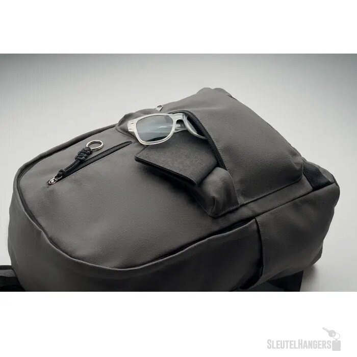 15 inch laptop rugzak Leirur steengrijs