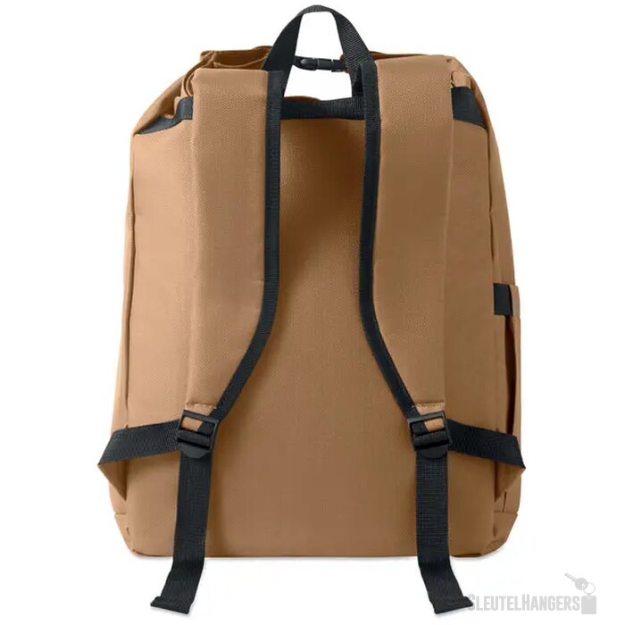 15" rolltop laptop rugzak Uniton khaki