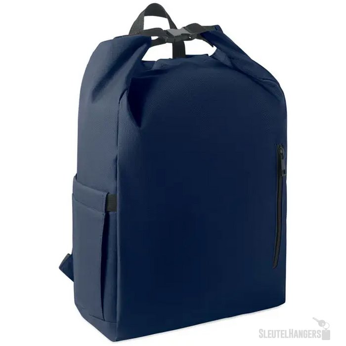 15" rolltop laptop rugzak Uniton marineblauw