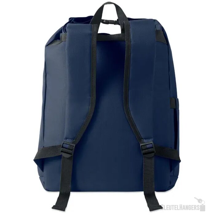 15" rolltop laptop rugzak Uniton marineblauw