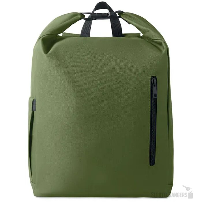 15" rolltop laptop rugzak Uniton legergroen