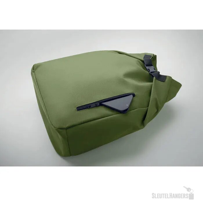15" rolltop laptop rugzak Uniton legergroen