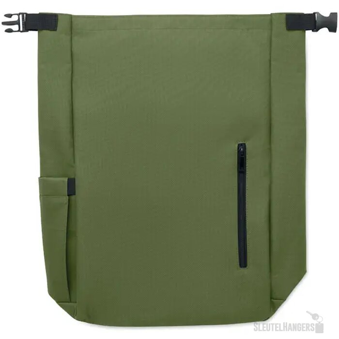 15" rolltop laptop rugzak Uniton legergroen