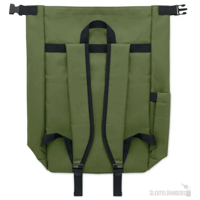 15" rolltop laptop rugzak Uniton legergroen