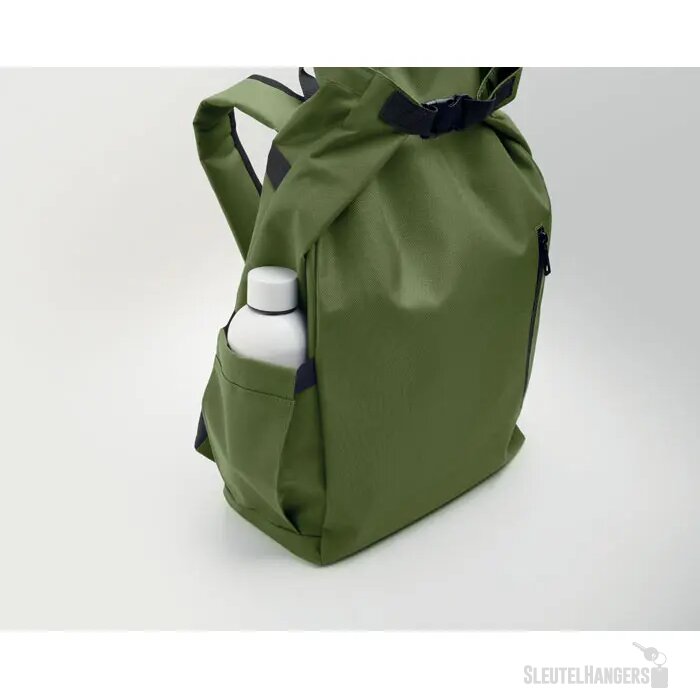 15" rolltop laptop rugzak Uniton legergroen