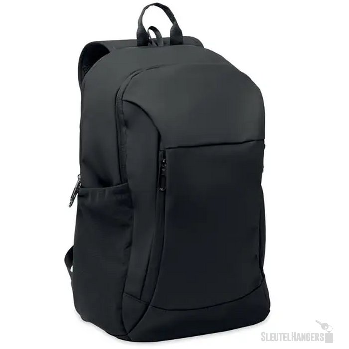 15" zachte pu laptop rugzak Korovin Zwart