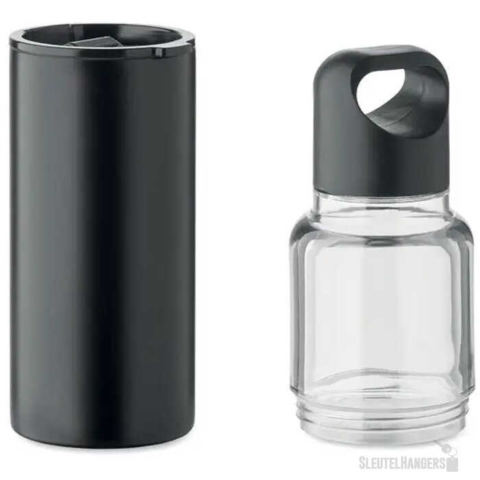 2-in-1 fles Dualuse Zwart 610 ml