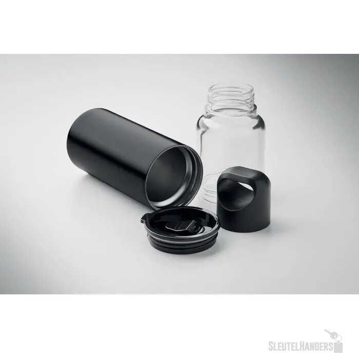 2-in-1 fles Dualuse Zwart 610 ml
