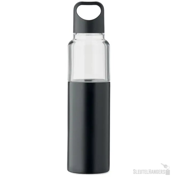 2-in-1 fles Dualuse Zwart 610 ml
