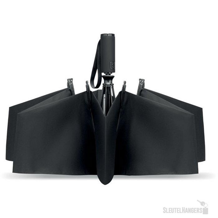 23" windbestendige paraplu Agumbe zwart