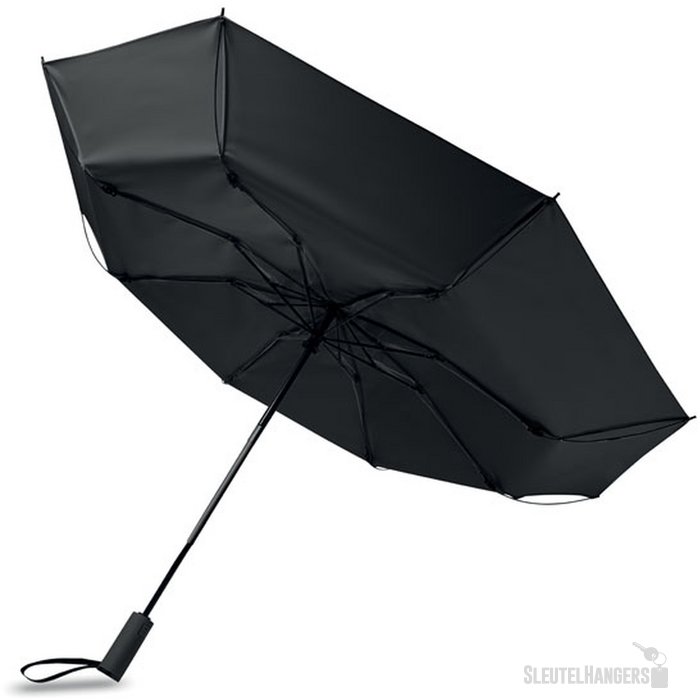 23" windbestendige paraplu Agumbe zwart