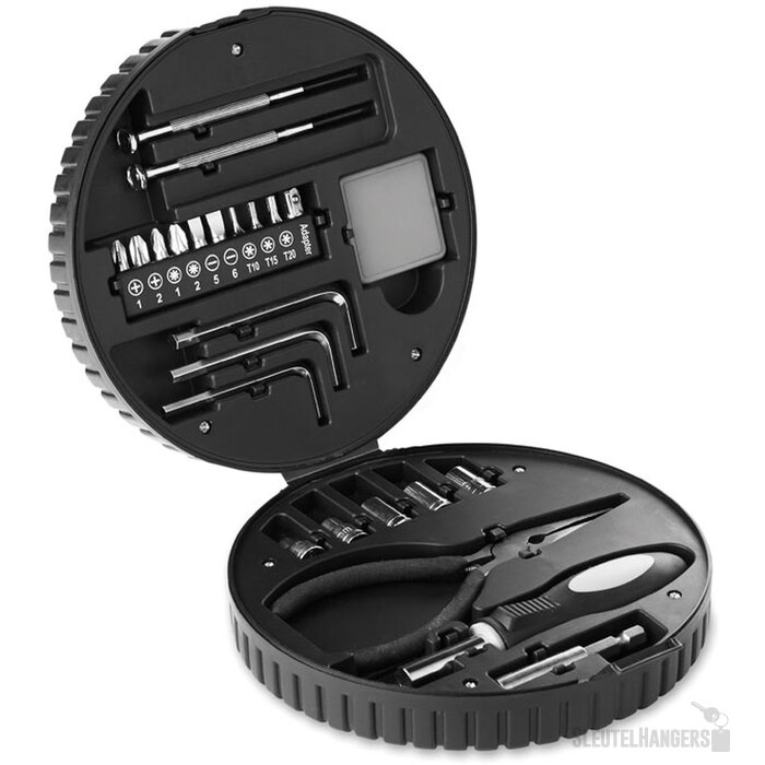 25-delig gereedschapsset Rueda tool Zwart