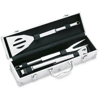 3-delige bbq gereedschapset Asador Zilver