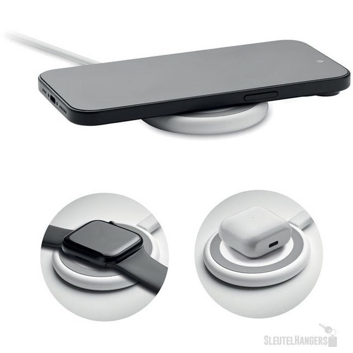 3-in-1 draadloze oplader 15w Werlies wit