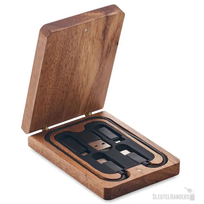 3-in-1 kabelset Versa hout