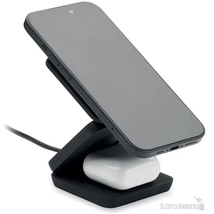 3-in-1 opvouwbaar laadstation Netica Zwart