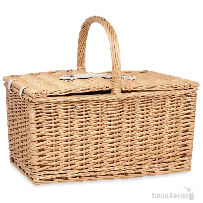 4-persoons rotan picknickmand Mimbre plus hout
