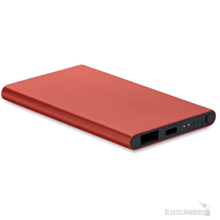 4000 mah power bank type c Powerflat c bordeaux
