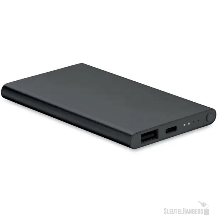 4000 mah power bank type c Powerflat c zwart