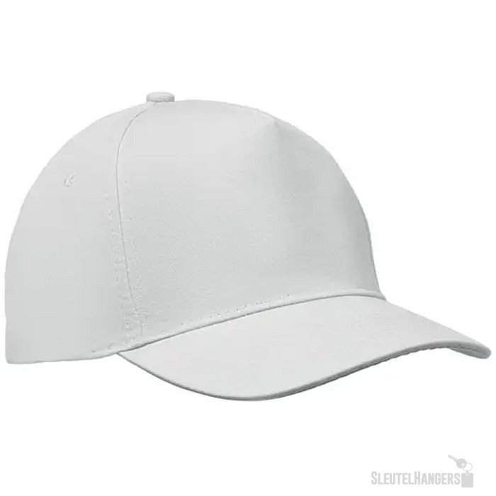 5 panelen baseballpet 180gr Sunny wit