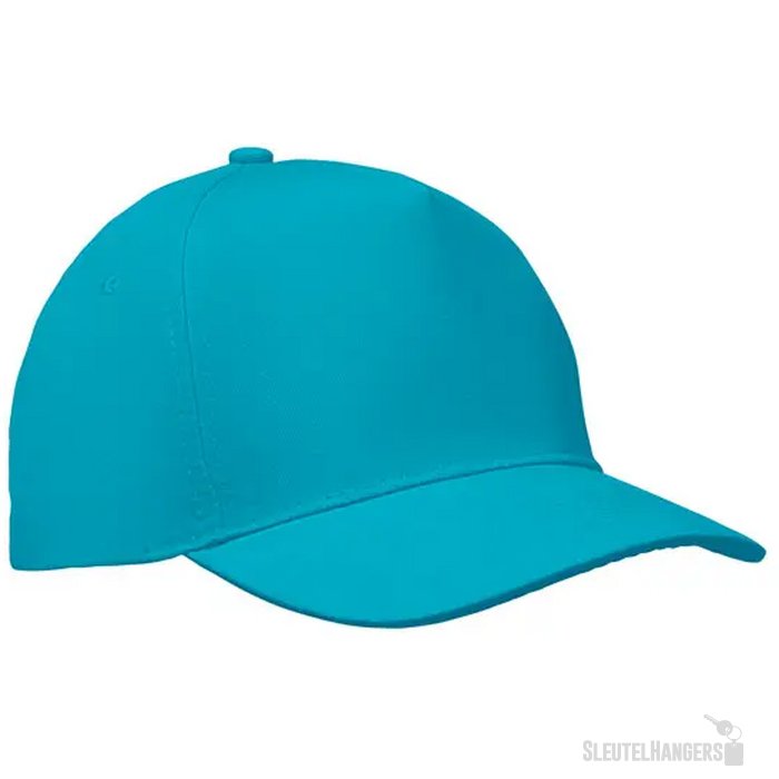 5 panelen baseballpet 180gr Sunny turquoise