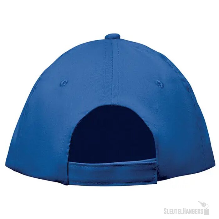 5 panelen baseballpet 180gr Sunny royal blauw