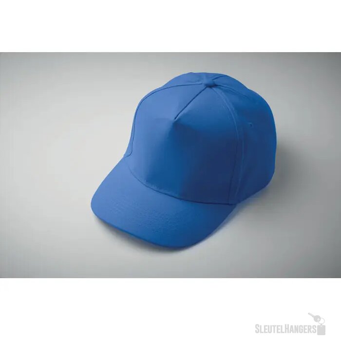 5 panelen baseballpet 180gr Sunny royal blauw