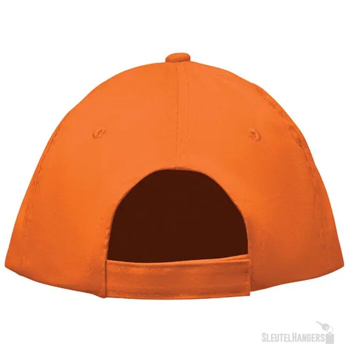 5 panelen baseballpet 180gr Sunny oranje