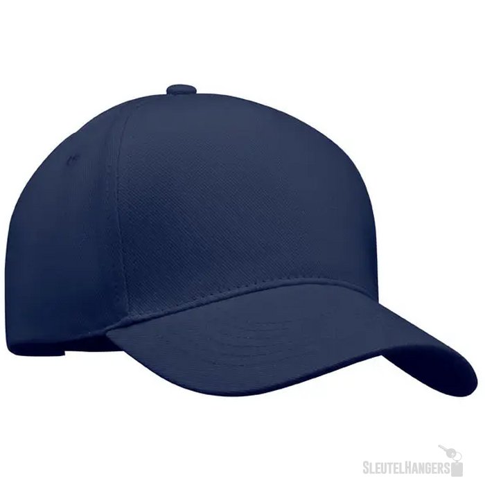 5 panelen baseballpet Long beach singa Kobaltblauw