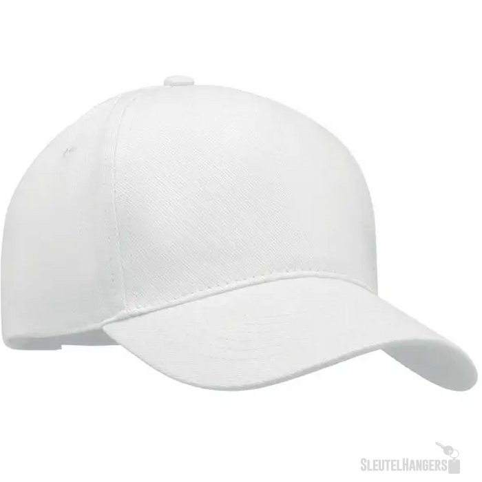 5 panelen baseballpet Long beach singa Wit