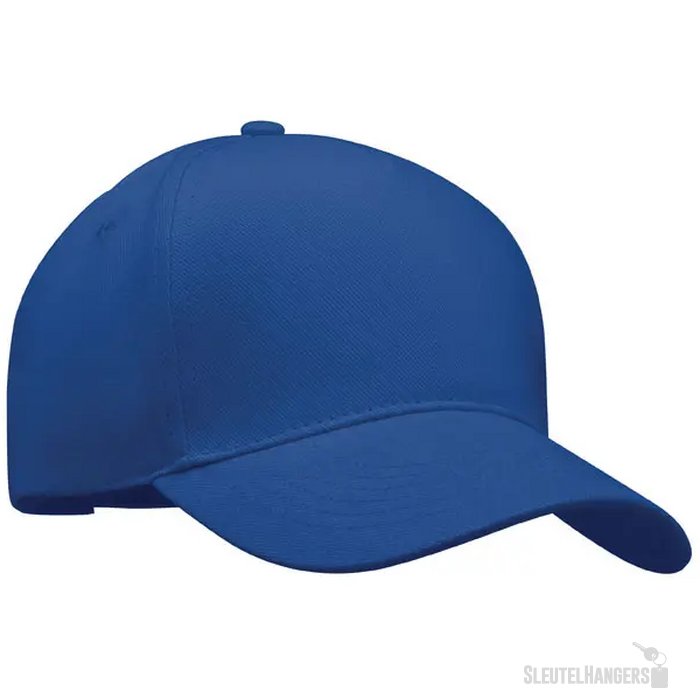 5 panelen baseballpet Long beach singa Kobaltblauw