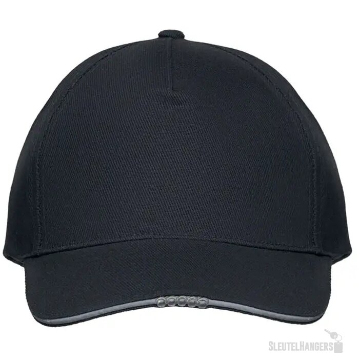5 panelen led baseballpet Luzcap Zwart