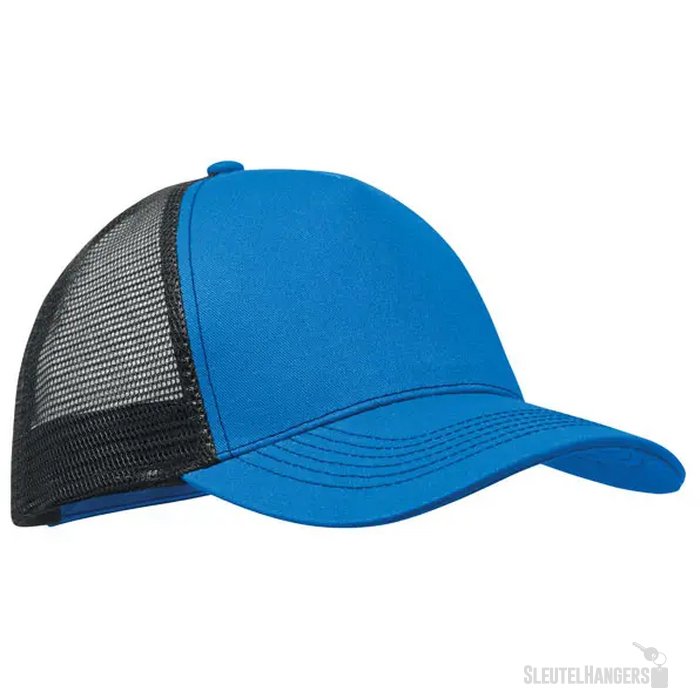 5 panelen trucker cap Blist Kobaltblauw