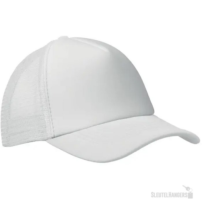 5 panelen trucker pet Bubble wit