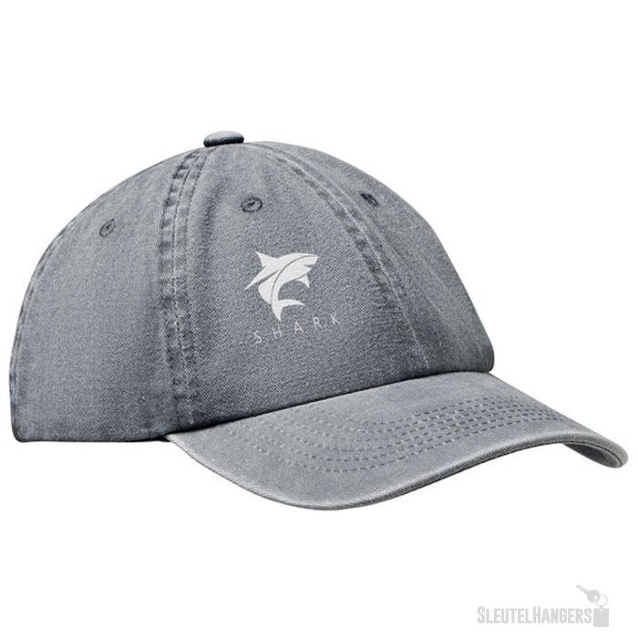 6 panelen baseballcap Top Grijs