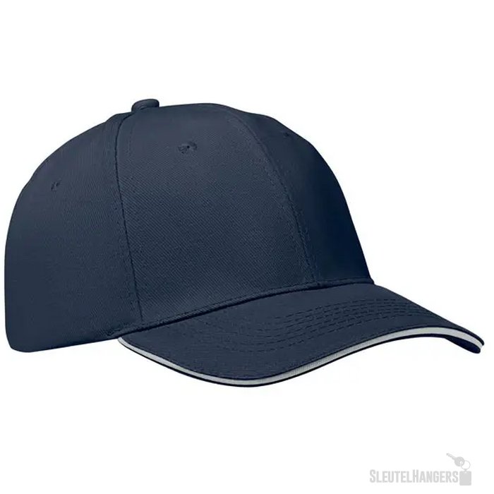 6 panelen baseballpet Buffalo Blauw