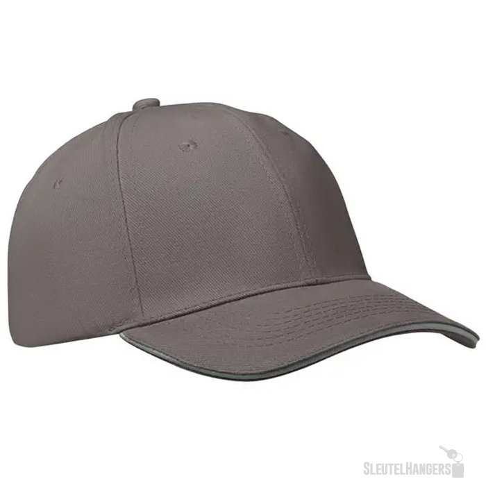 6 panelen baseballpet Buffalo Donkergrijs