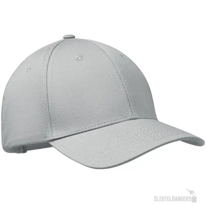 6 panelen katoenen baseballpet Bahamas Zilver