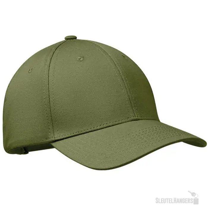 6 panelen katoenen baseballpet Bahamas Legergroen
