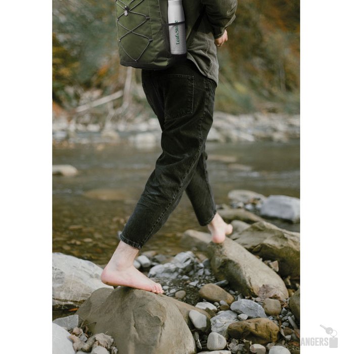 Rpet polyester rugzak Hige Legergroen