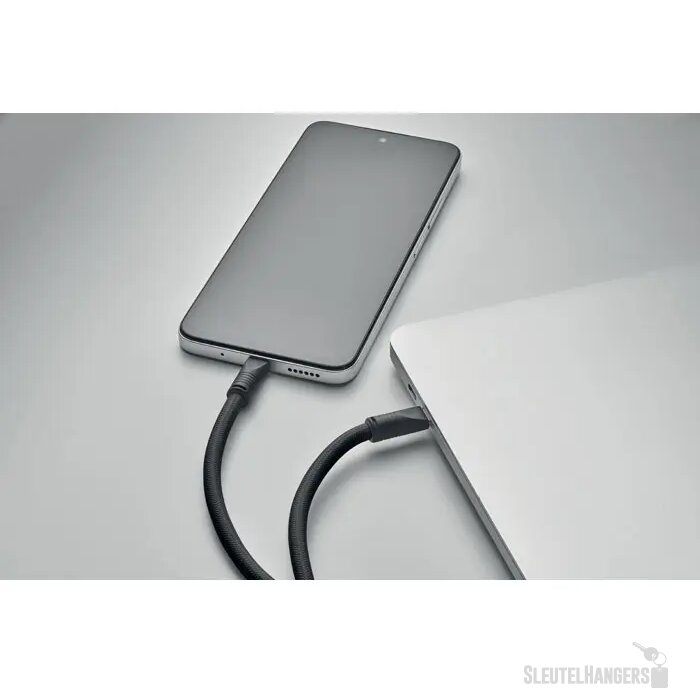60w oplaad- en datakoord Cocharge Zwart