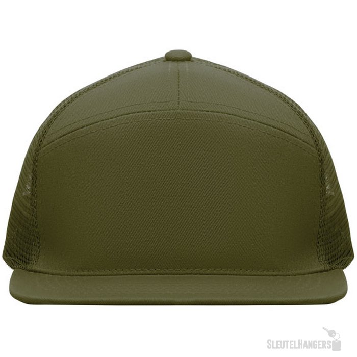 7 panelen plat vizier pet Bead Legergroen