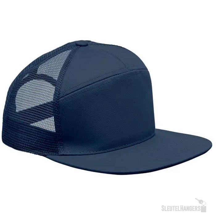 7 panelen plat vizier pet Bead Kobaltblauw