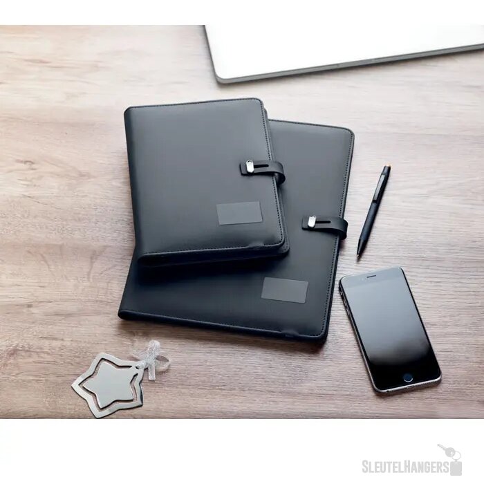 A4 schrijfmap/draadloze oplader Smartfolder zwart