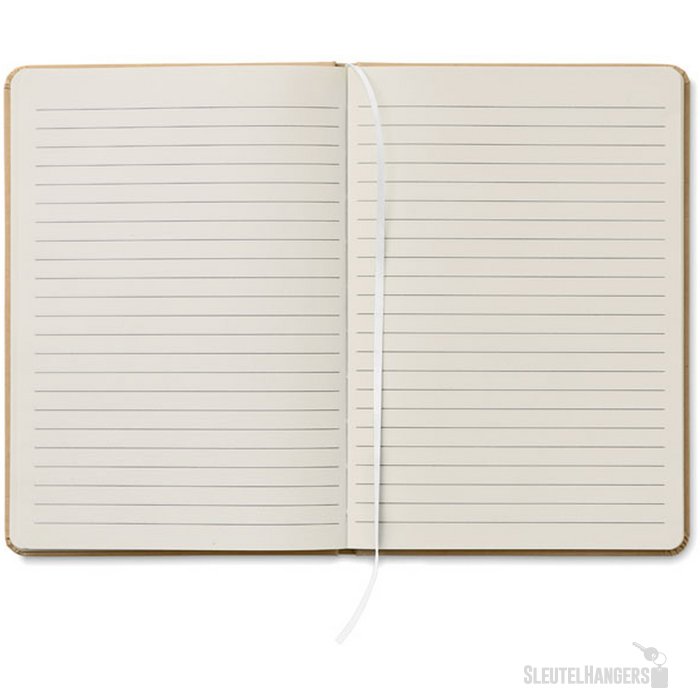 A5 boekje in gerecycled karton Caratil Wit