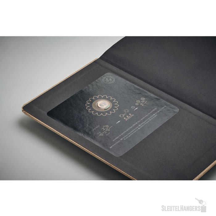 A5 gerecycled notitieboekje Grow Beige