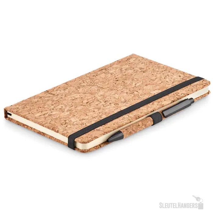 A5 kurk notitieboek balpen set Suber set Zwart