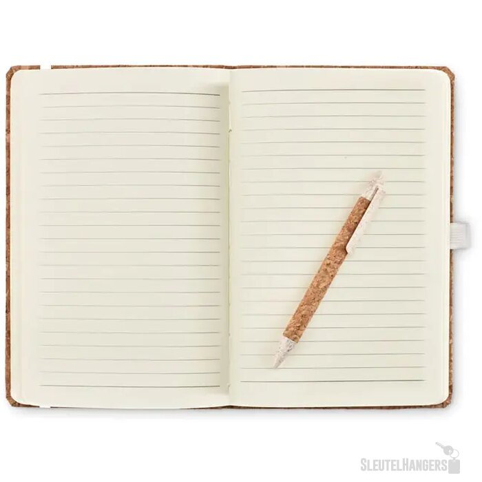 A5 kurk notitieboek balpen set Suber set Beige