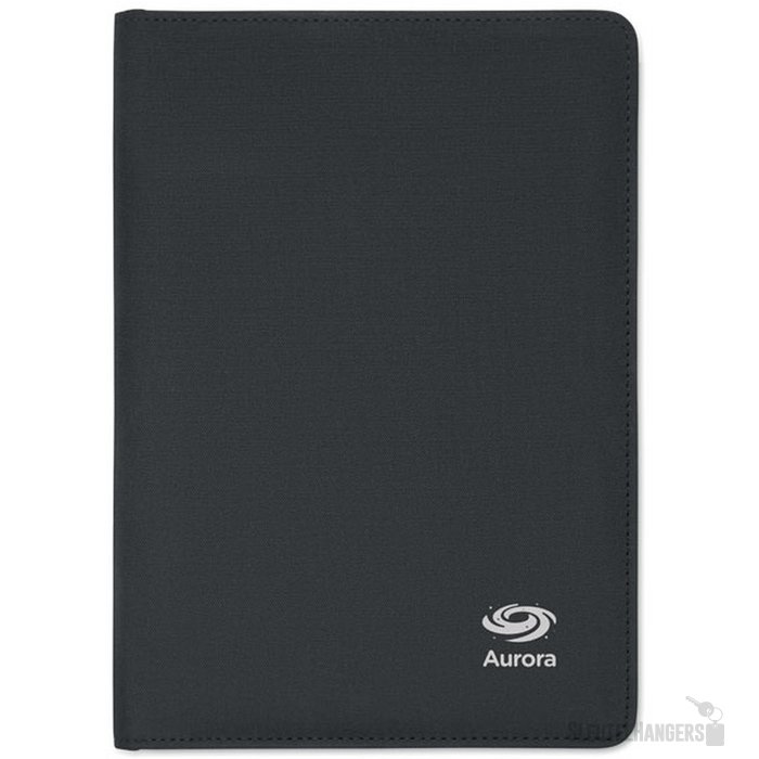 A5 map 300d rpet Folio Zwart